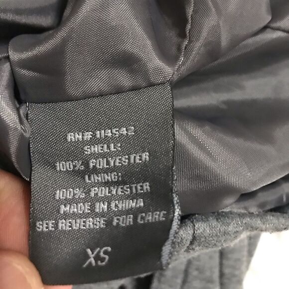 J2 Grey Belted Double Breasted Pea Coat Size XS - Picture 5 of 7